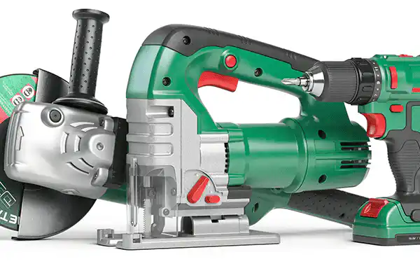 Corded and cordless power tools on the shelf at Midrand Industrial Supplies
